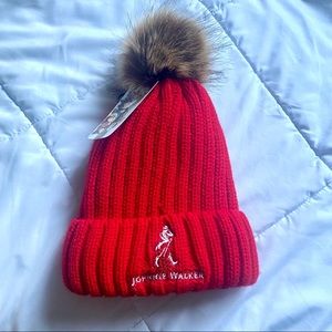 Johnnie Walker red knitted beanie one size